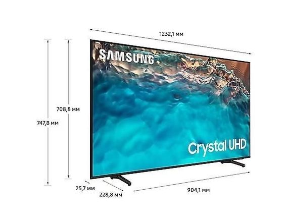 Телевизор LED 55&quot; Samsung UE55BU8000UCCE черный 4K SmartTV безрамочный
