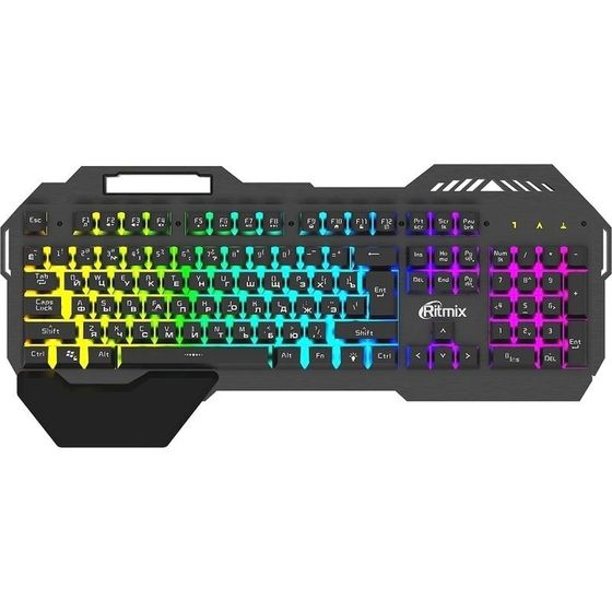 Клавиатура Ritmix RKB-220BL LED игровая проводная черный