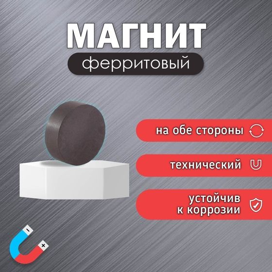 Магнит технический (магнитит на обе стороны) 0,8х0,3 см