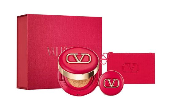 Valentino Light-Shadow Long-Lasting Makeup Lightweight Cushion Foundation Makeup Sets Natural Long-Lasting 14g+5g