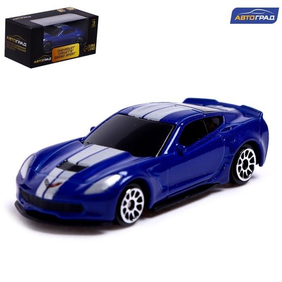 Машина металлическая CHEVROLET CORVETTE GRAND SPORT, 1:64, цвет красный
