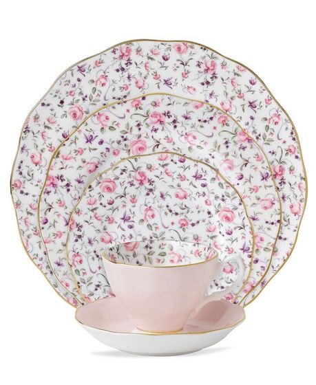 Rose Confetti 5 Piece Place Setting