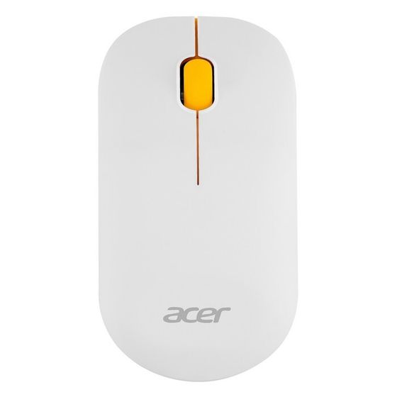 Мышь Acer OMR200 желтый оптическая (1200dpi) беспроводная USB для ноутбука (2but)