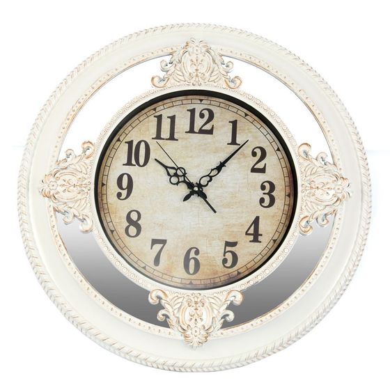 Часы настенные декоративные (с зеркальным элементом), Д62,5 Ш6 В62,5 см