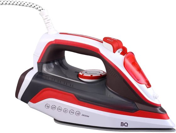 Утюг BQ SI1002 2600Вт белый/красный