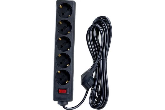 Сетевой фильтр ExeGate SP-5-5B 5 роз. 5м черный (EX221188RUS)