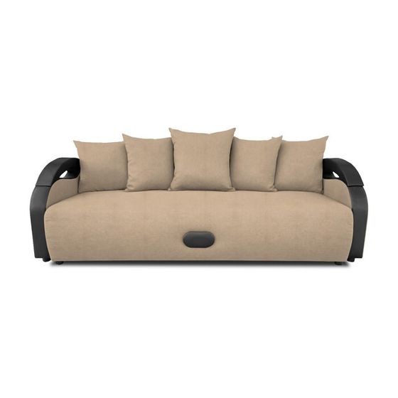 Прямой диван «Мария», еврокнижка, рогожка solta, цвет beige