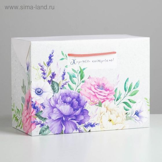 !Пакет—коробка 2 штуки «Хорошего настроения» 28 × 20 × 13 см