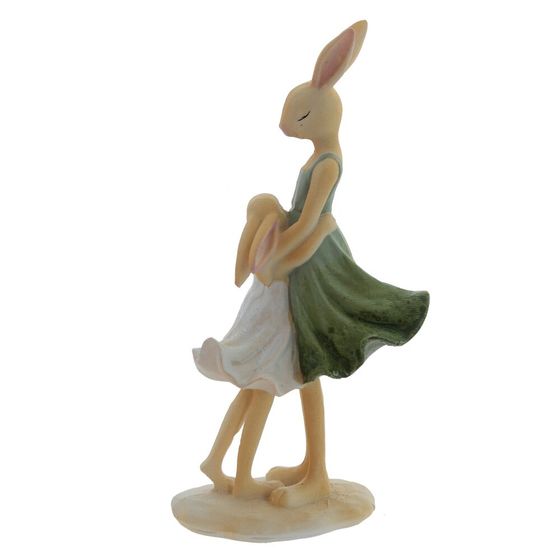 Фигурка декоративная "Зайцы", L7 W4 H15 см