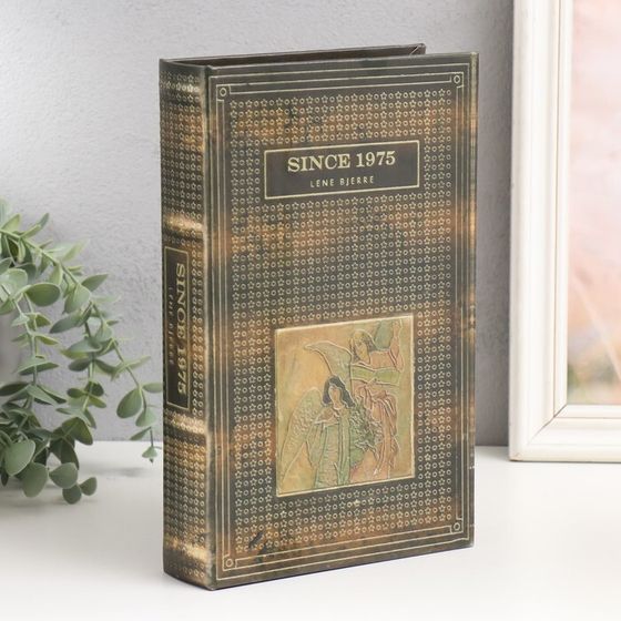 Шкатулка книга-сейф «Ангелы. Винтаж», дерево, искусственная кожа, 26×17×5 см