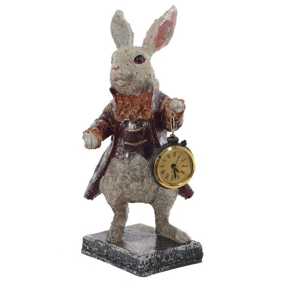 Фигурка декоративная &quot;Кролик&quot; с часами (LR44x1), L15 W15 H30 см