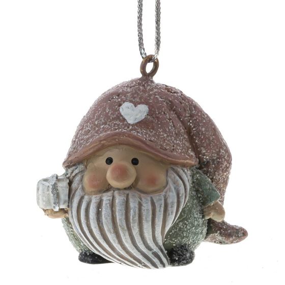 Украшение декоративное подвесное&quot;Гном&quot;, L4 W3 H4 см, 2в.