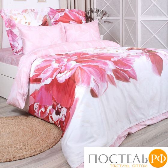 5861/13 КПБ евро SL Flower &quot;Peony&quot; н(2)70*70 н(2)50х70 сатин