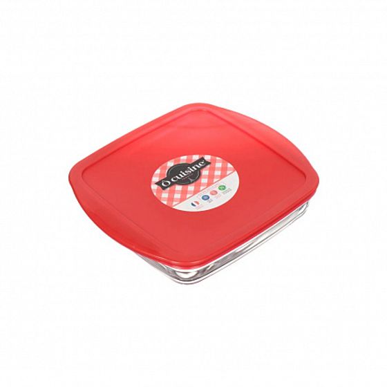 Блюдо квадратное с крышкой O CUISINE 22см