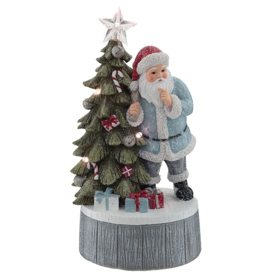 Фигурка декоративная с музыкой &quot;Новый год&quot; (3xLR44, прилаг.), L12 W11 H22,5 см, 2в.