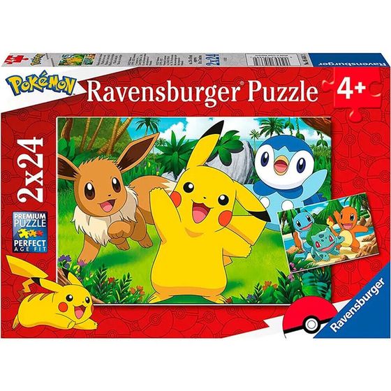 RAVENSBURGER Пазл Pokemon 2x24 шт.