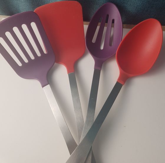 !09 Набор кухонных инструментов из 7 предметов + ПОДАРОК (кулинарные инструменты 8 штук)- Дуршлаг+Шумовка+Поварешка+Лопака+Лопатка с прорезями+Ложка+Ложка с прорезями 38 см. цвет микс