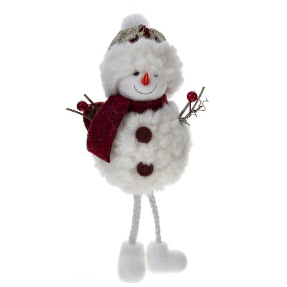 Изделие декоративное подвесное &quot;Снеговик&quot;, L11 W7 H25 см, 3в.