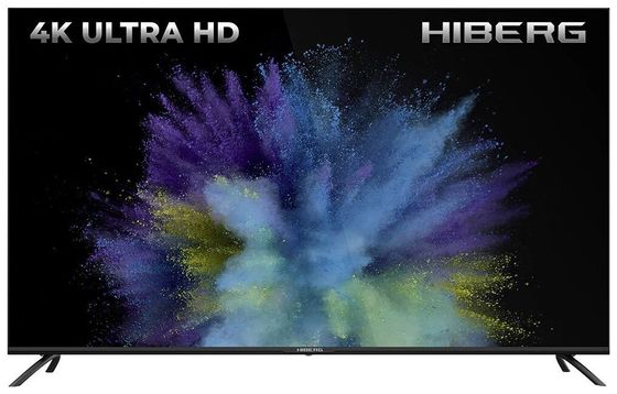 Телевизор QLED 55&quot; Hiberg QLED 55Y черный 4K Ultra HD SmartTV ЯндексТВ