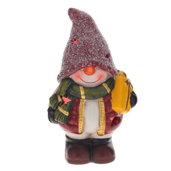 Фигурка декоративная с подсветкой &quot;Снеговик&quot;, L9 W7 H15 см, (LR44 2 шт), 2в .