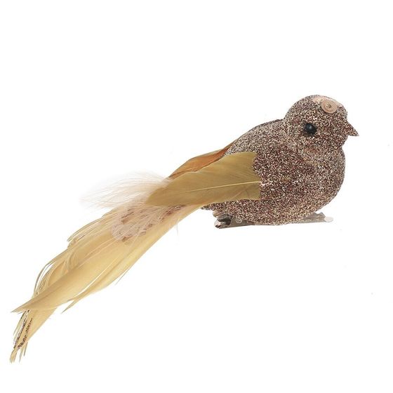 Изделие декоративное &quot;Птичка&quot;, L11 W4 H4 см, 6в.