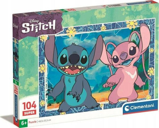 Clementoni CLE puzzle 104 SuperKolor Disney Stitch3 27573