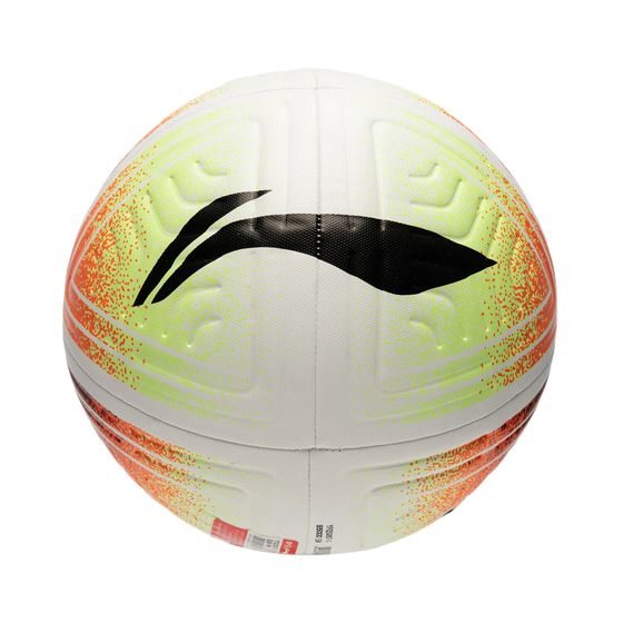 LiNing Size 5 Soccer TPU Machine Stitched Soccer Ball Unisex White Orange