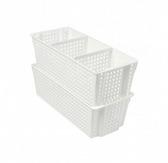 Органайзер ЛОФТ белый 3л 297х130х96мм прямоугольный с перегородками