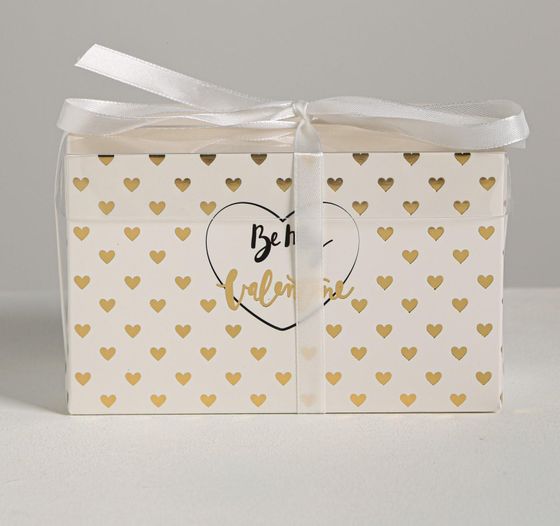 !Коробка на 2 капкейка - 2 штуки Be my Valentine, 16 × 8 × 10 см