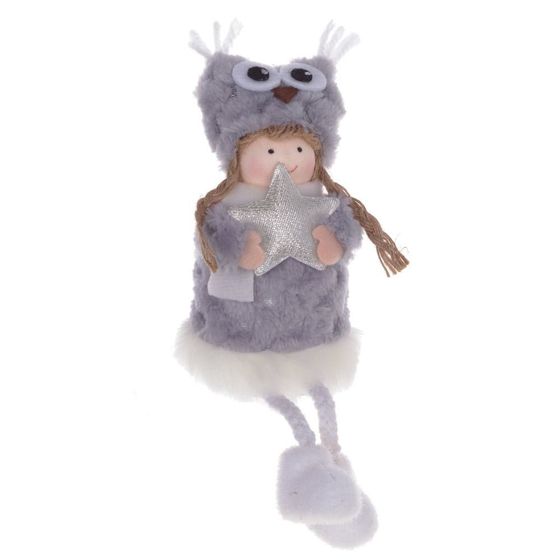 Изделие декоративное &quot;Девочка&quot;, с колпако, L6 W6 H18 см, 2в.