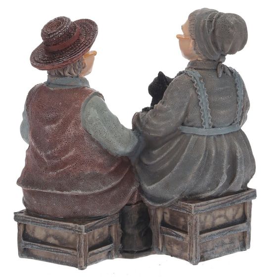 Фигурка декоративная &quot;Бабушка с дедушкой&quot;, Д11,5 Ш9,5 В12 см, 2в.