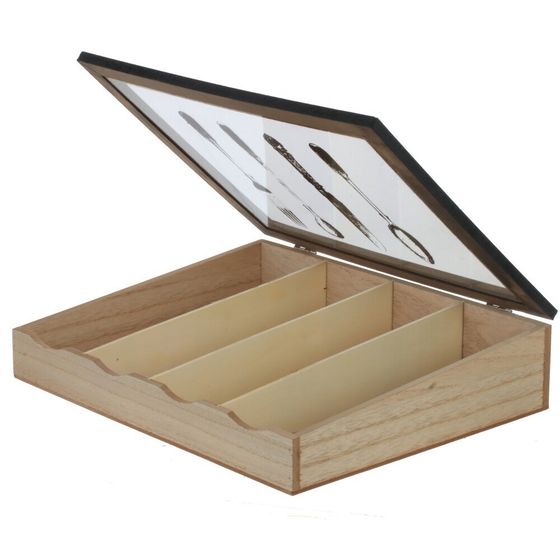 Шкатулка для столовых приборов, L30 W24 H7 см