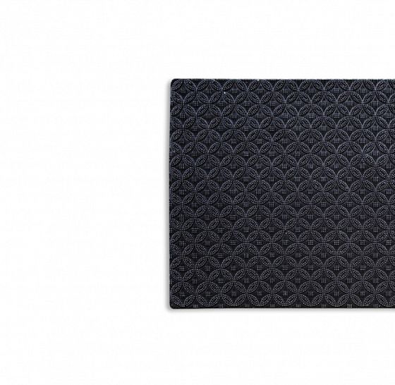 Коврик придверный ORNAMENT серебряный 74x44см