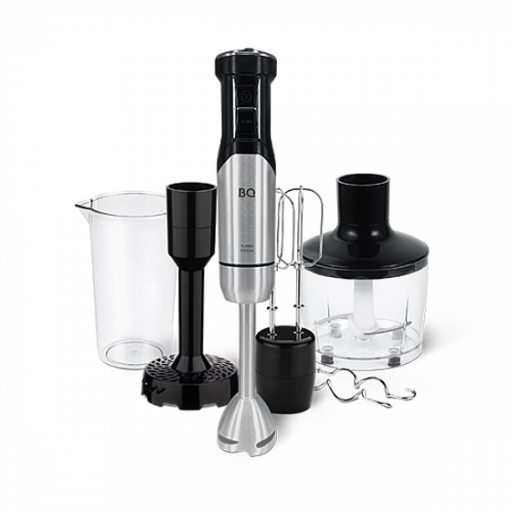 Блендер погружной BQ HB421PS Steel-Black 1000Вт черный/серебристый