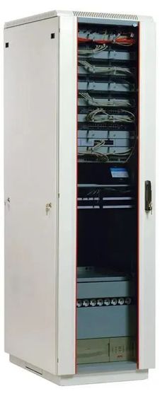 ЦМО Шкаф телекоммуникационный напольный 42U (600x800) дверь стекло (ШТК-М-42.6.8-1ААА) (3 коробки)