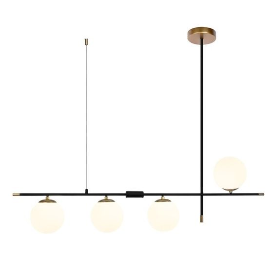 Люстра на штанге Arte Lamp Arkab A2225SP-4BK, E14, 4х40 Вт, 15х120х58 см, чёрный