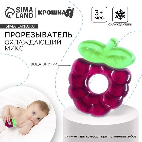 Прорезыватель охлаждающий с водой Крошка Я «Ежевика», фиолетовый