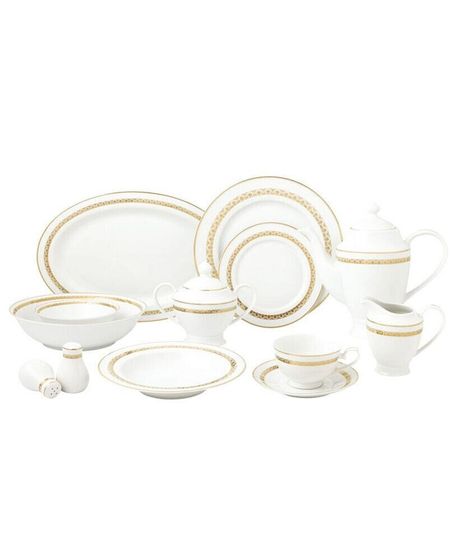 New Bone China 57 Piece Dinnerware Set, Service for 8