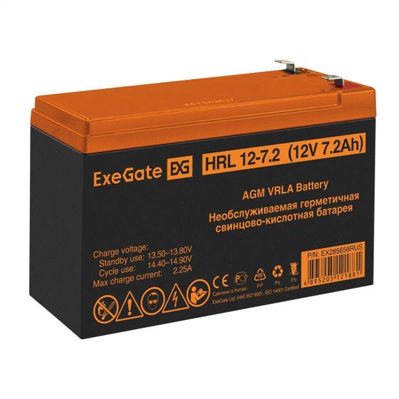 Батарея для ИБП ExeGate HRL 12-7.2 12В 7.2Ач (EX285658RUS)