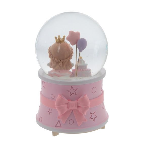 Фигурка декоративная &quot;Ангел&quot; в стекл шаре (муз, подсвет, вьюга, 3xAAA н/п), D10 см, Д10 Ш10 В16 см