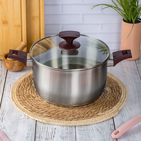 Кастрюля с крышкой AUGUSTA SPECIALE 24х13.5см 5.7л