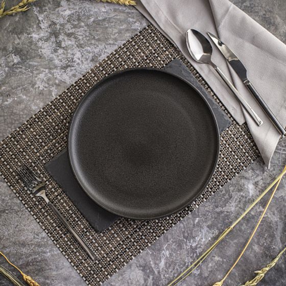 Тарелка обеденная ROCK BLACK 26см