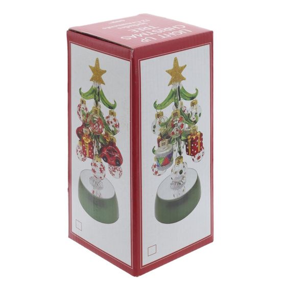 Изделие декоративное "Ёлка" с подсветкой (AAx3 н/п), L8,5 W8,5 H20 см