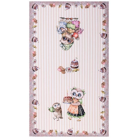 !09 КОМПЛЕКТ ПОЛОТЕНЕЦ 2 ШТУКИ - ПОЛОТЕНЦЕ "СОВУШКИ ", 40Х70 СМ, 100% ХЛОПОК,ТВИЛ, БЕЖ