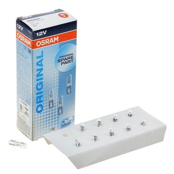 Лампа автомобильная Osram, W1.2W, 12 В, 1.2 Вт