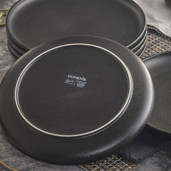 Тарелка обеденная ROCK BLACK 26см