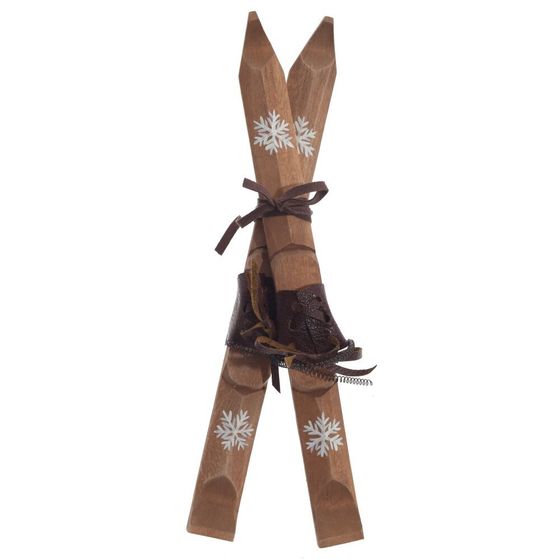 Изделие декоративное подвесное &quot;Лыжи&quot;, L23 W7 H5 см, 2в.