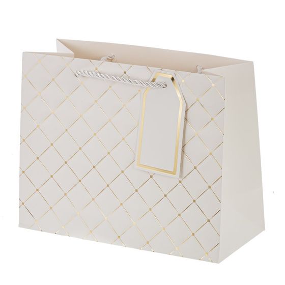 Пакет подарочный (бумага 210г/м2, блок 12шт), L23 W10 H18 см, 5в.