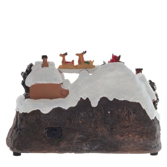 Фигурка декоративная &quot;Рождество&quot; (4 мелодии, подсвет, движ, 3xAA н/п, +USB), L30 W20 H20 см