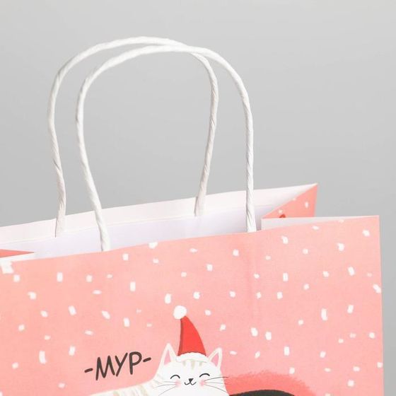 !Пакет подарочный 3 штуки «Время согревать», 22 × 22 × 11 см.